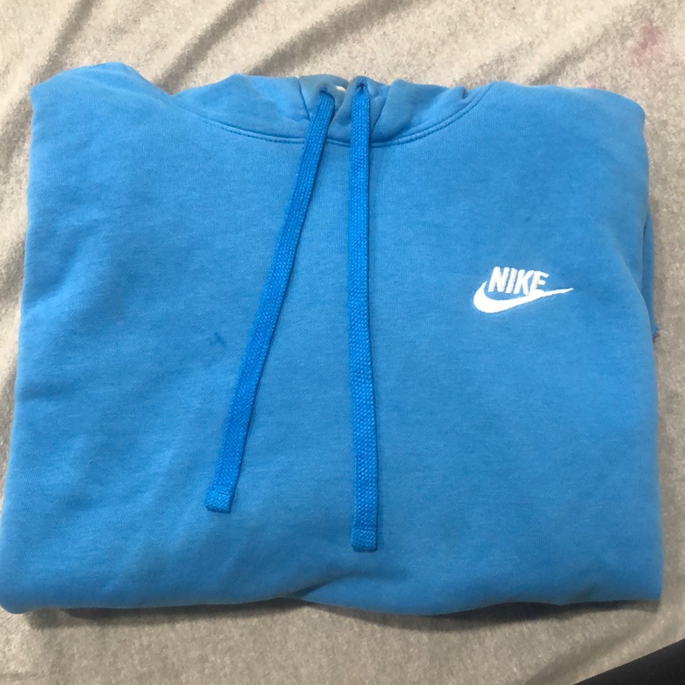 NIKE BLUE PULLOVER HOODIE